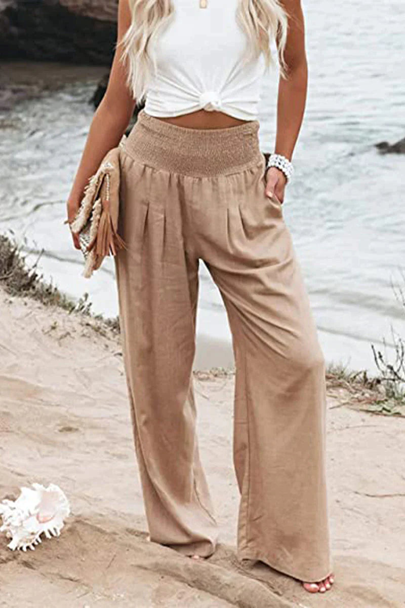 MEGAN | HIGH-WAIST PALAZZO PANTS