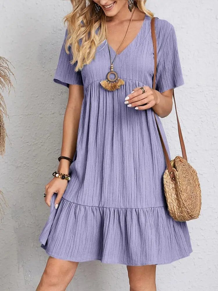 VIVIENNE | SUMMER DRESS WITH V-NECK