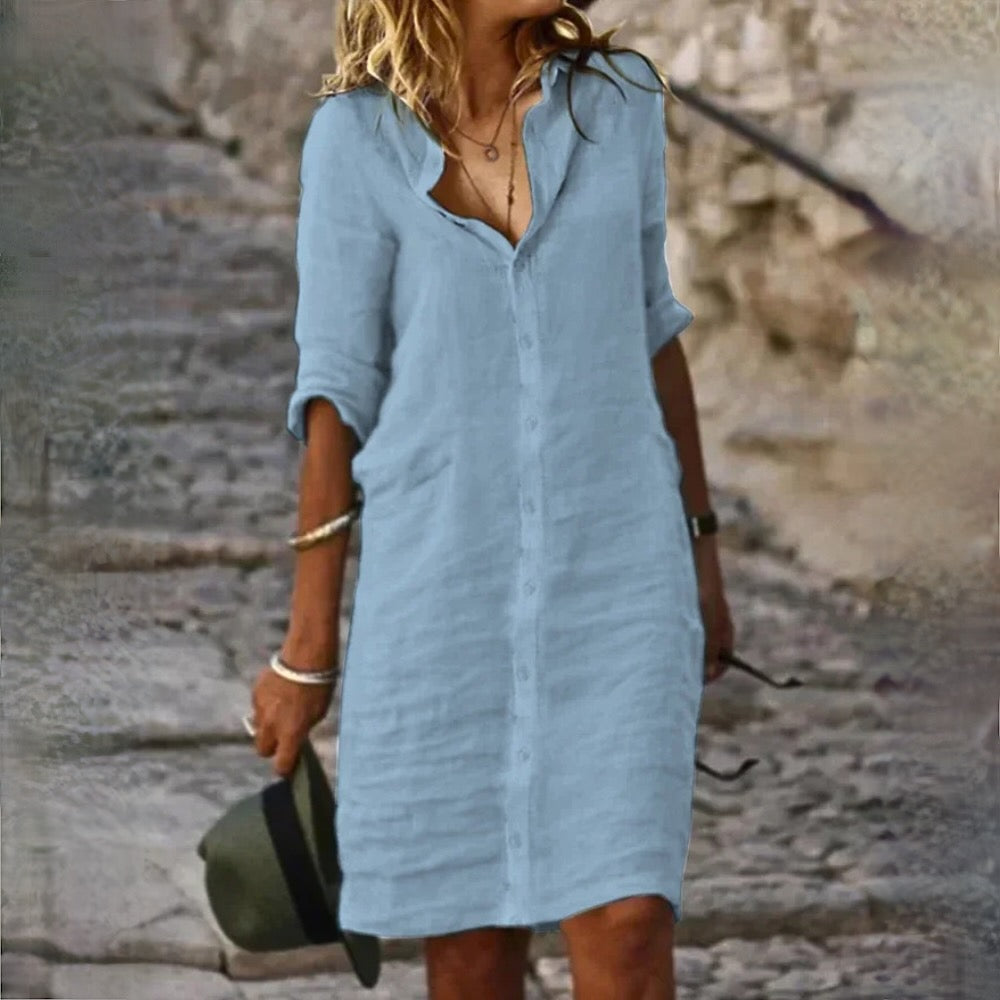 TALIA | LINEN SUMMER DRESS