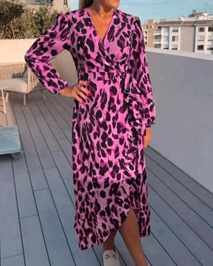 CATHLEEN™ | TRENDY LEOPARD DRESS