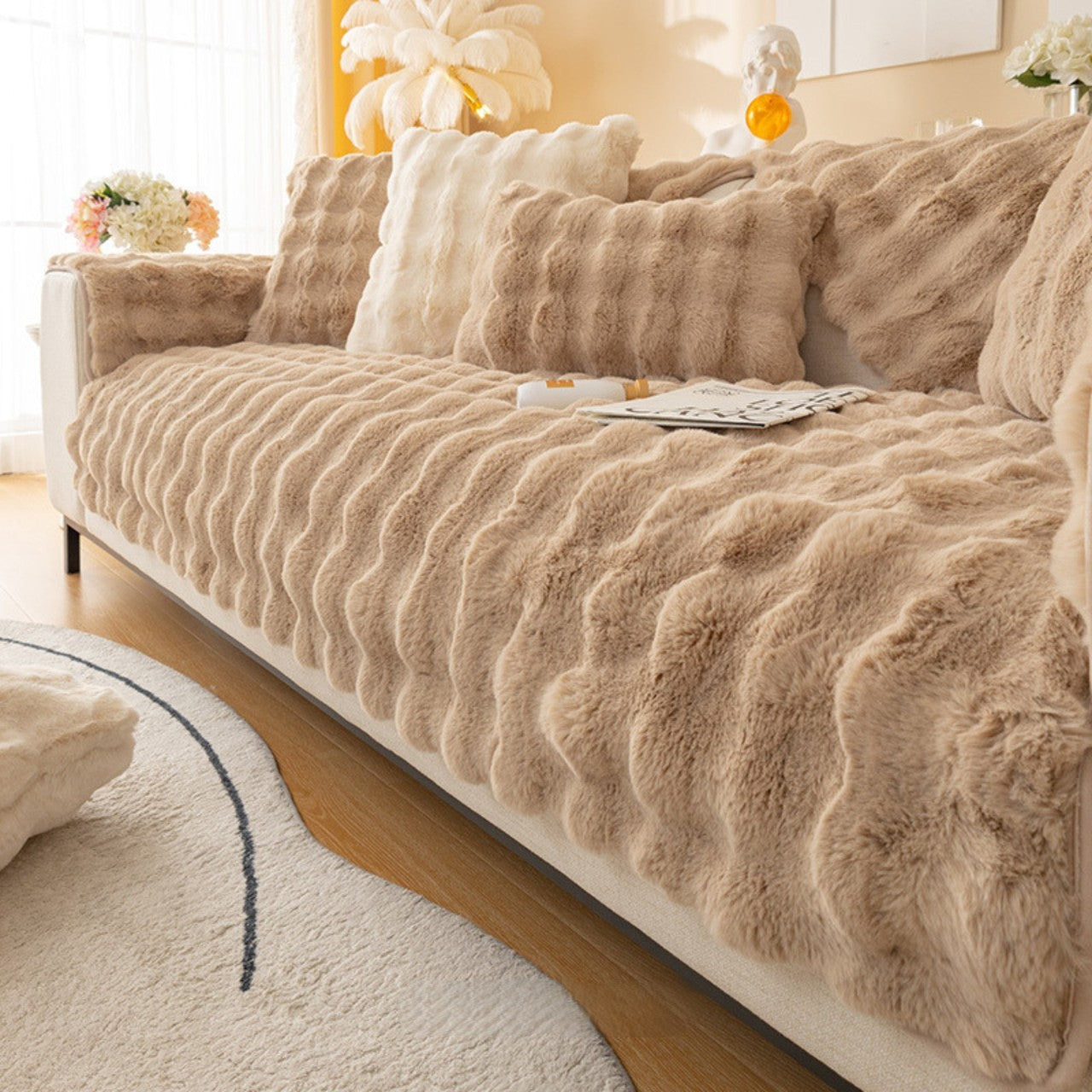 PLUSHY™ PREMIUM FURNITURE COVERS WITH NON-SLIP: ULTIMATE COMFORT & PROTECTION FOR EVERY PIECE OF FURNITURE!