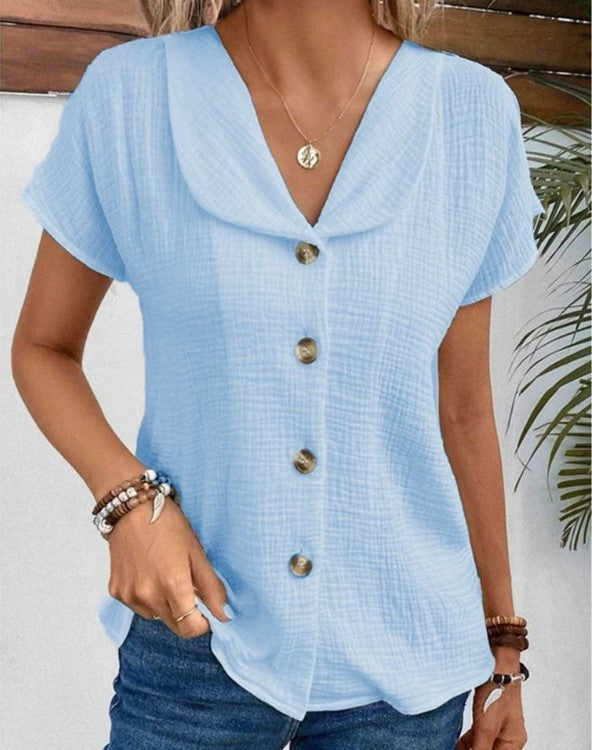 IMELDA™ | STYLISH TOP WITH BUTTONS