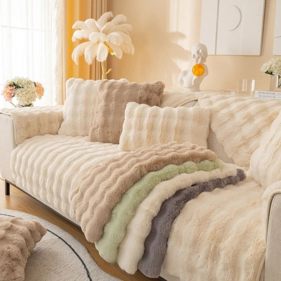 PLUSHY™ PREMIUM FURNITURE COVERS WITH NON-SLIP: ULTIMATE COMFORT & PROTECTION FOR EVERY PIECE OF FURNITURE!