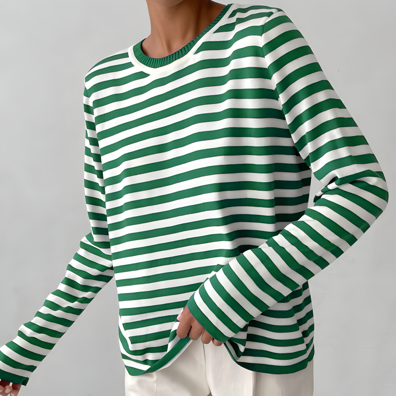 DENISE | STRIPED LONG-SLEEVE SHIRT